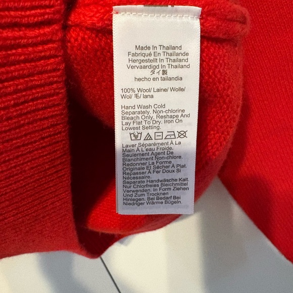 J. Crew Red Floral Button-Front Cardigan - Picture 5 of 5